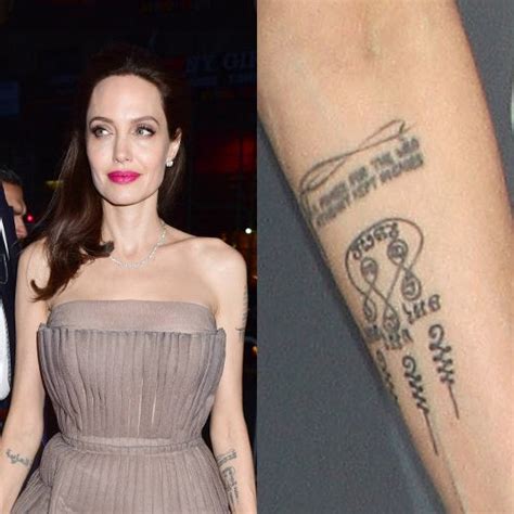 Angelina Jolie's 16 Tattoos & Meanings | Steal Her Style