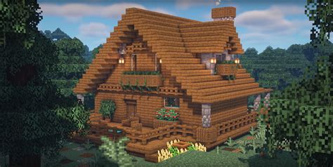 Minecraft Cozy Spruce Cabin Ideas and Design