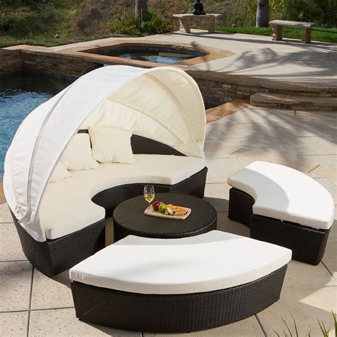 Vanowen 4-Piece Cabana Sectional Set - Modern - Landscape - Los Angeles ...