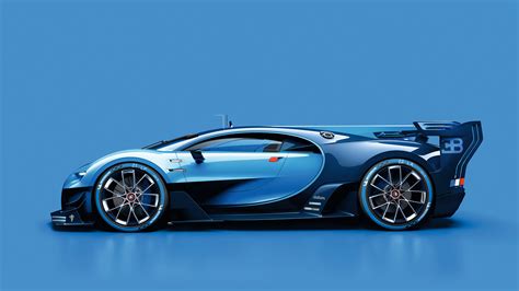 Blue Bugatti Vision Gran Turismo Concept Car Sport Car Supercar HD Cars Wallpapers | HD ...