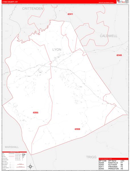 Maps of Lyon County Kentucky - marketmaps.com