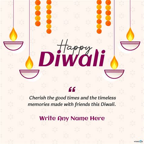 Easy Diwali Card Making With Name Online