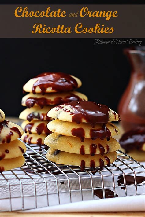 Chocolate and orange ricotta cookies recipe