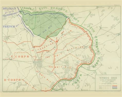 Robert Paterson's Weblog: World War 1 - 2nd Battle of Ypres Part 1 - The starting positions