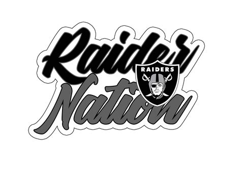 Raiders- Raider Nation Sticker – Desert Decals LLC.