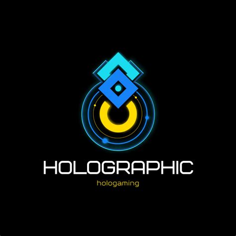 Holographic Emblem Logo - Turbologo Logo Maker