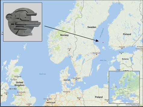 The Baltic Sea Anomaly. The approximate location where the Baltic Sea ...