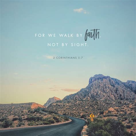 2 Corinthians 5:7 (For we walk by faith, not by sight:) | King James Version (KJV) | Download ...