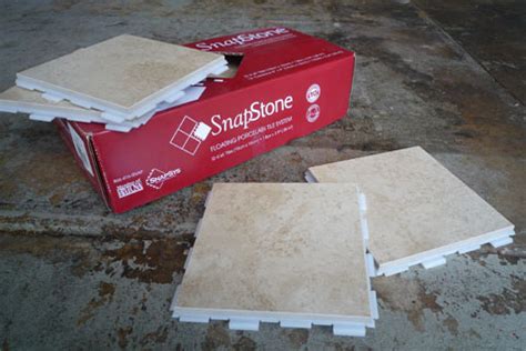 SnapStone Interlocking Tile System: Tiling Made Easier