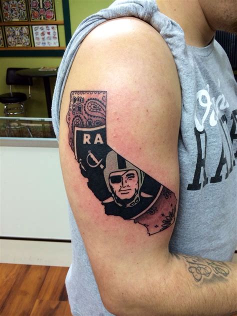 Raiders California Tattoo #RaiderNation #RaidersTattoo #NflTattoos # ...