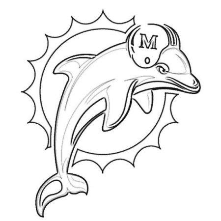 Miami Dolphins Printable Coloring Pages