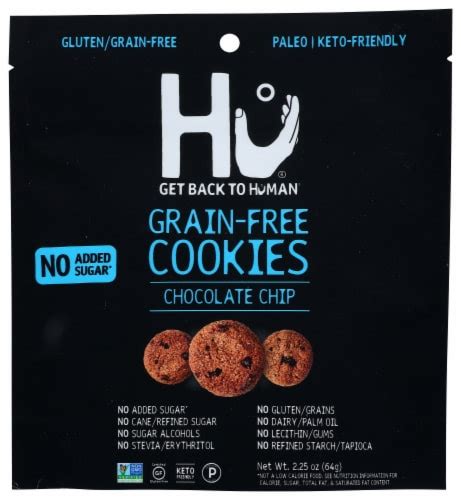 Get Back to Human Chocolate Chip Grain-Free Cookies, 2.25 oz - Kroger