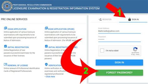 PRC LERIS: How to Register, Login, or Reset Password Online