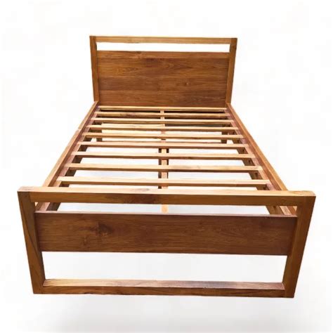 Modern Wooden Teak Bed Custom Mattress Bed Frame Strong Based Bedroom ...