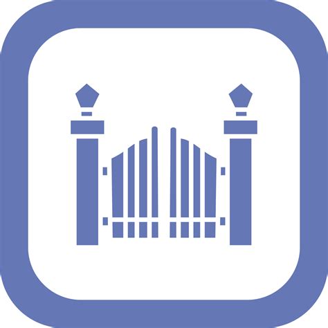 Gate Vector Icon 19809262 Vector Art at Vecteezy