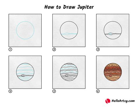 How to Draw Jupiter - HelloArtsy