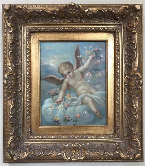 Cherub Art - 116 For Sale on 1stDibs | cherub in art, baroque cherub ...