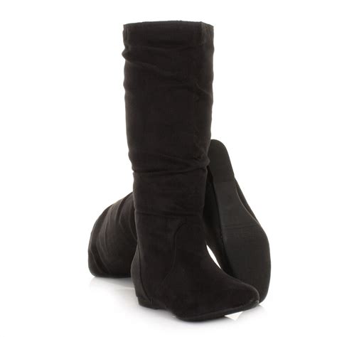 Flat Black Boots For Women - Viewing Gallery