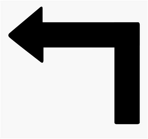 Transparent Fancy Arrow Png - Left Turn Arrow Icon , Free Transparent ...