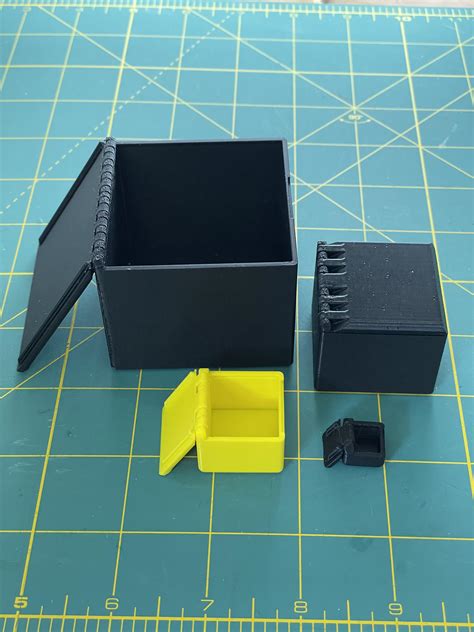 I designed a Print-in-Place Parametric Box with a snap locking hinged lid : r/3Dprinting