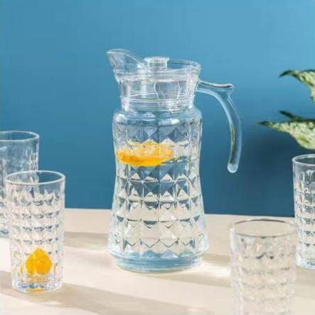 WATER PITCHER 7 Pc Set With Cups - 4 Set/Ctn - American Golden Season