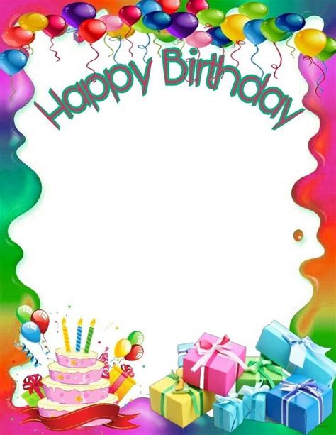 Border Template Birthday 2 Reliable Sources To Learn About Border ...