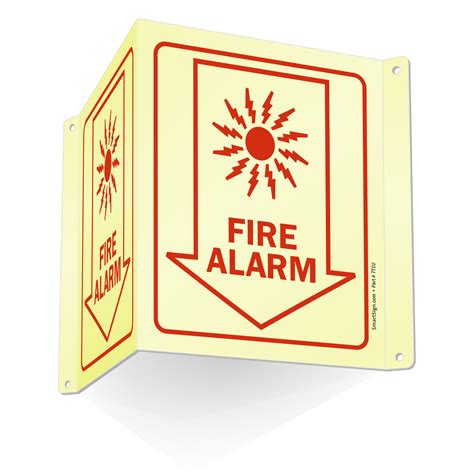 Fire Alarm Signs | Glow In The Dark Fire Alarm Signs