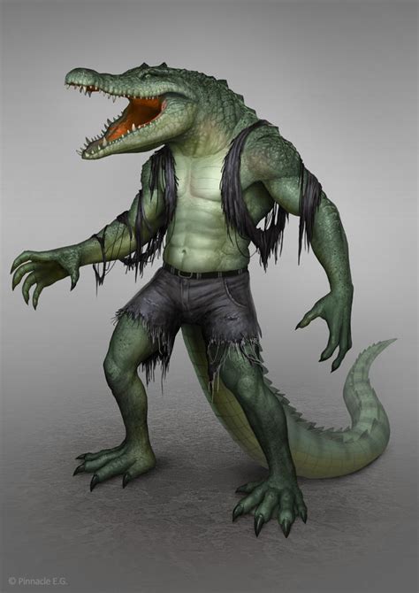 Human-Crocodile Hybrid by AlMaNeGrA on DeviantArt