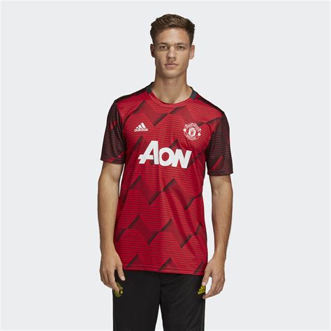 Adidas Manchester United 2019-20 Pre-Match Jersey - Collegiate Red ...