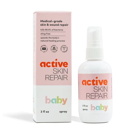 Active Skin Repair Baby Spray - Non-Toxic and Natural First Aid Baby ...