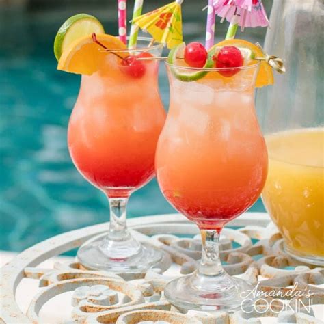 Rum Punch Recipe - Amanda's Cookin' - Cocktails