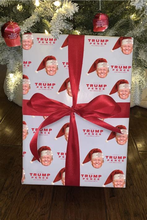 Have a very MAGA Christmas with this official Trump wrapping paper ...