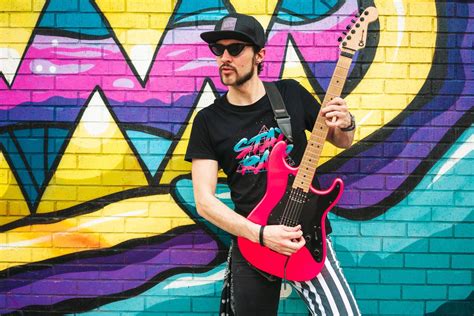 Guitarist Photoshoot Hot Pink Guitar Jackson Mississippi | Jackson mississippi, Pink guitar ...