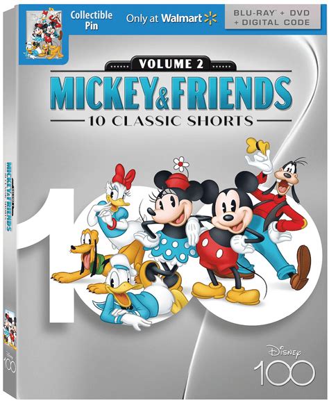 Mickey & Friends 100th Anniversary (Walmart Exclusive) (Blu-Ray + DVD ...