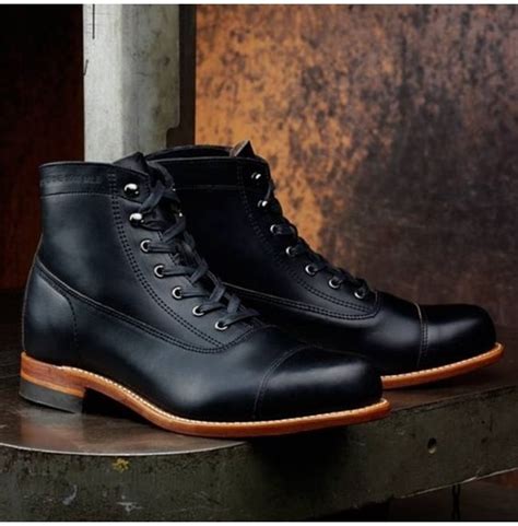 Handmade Men Black Real Leather Ankle Boot, Mens Leather Boot, Men ...