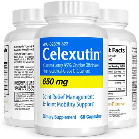 Celexutin Pharmaceutical-Grade Joint Support, Natural Alternative Celecoxib, No Side Effects ...