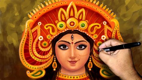 Durga Maa Face Speed Painting | Durga maa, Durga maa paintings, Painting