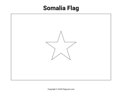 Free printable Somalia flag coloring page. Download it at https://flaglane.com/coloring-page ...