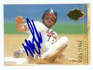 Mark Lemke autographed baseball card (Atlanta Braves) 1994 Fleer Ultra #153