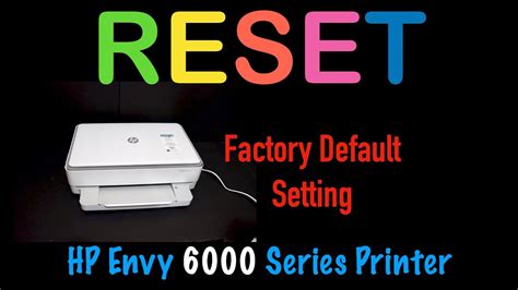 How To Factory Reset Hp Envy 6000 Printer - (Easy Steps)