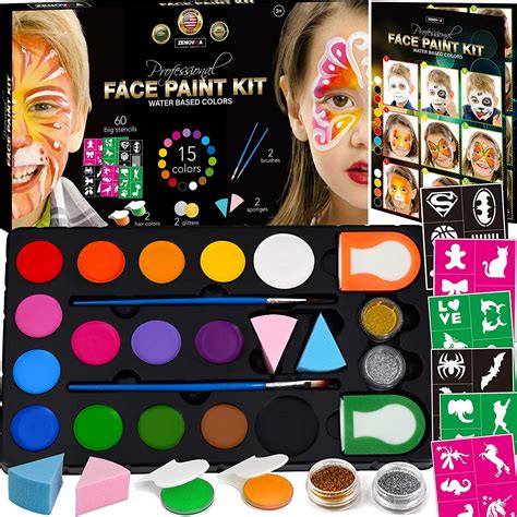 Zenovika Face Paint Kit for Kids
