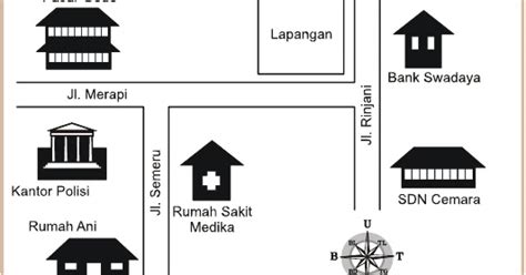 Contoh Denah Rumah Ke Sekolah - IMAGESEE