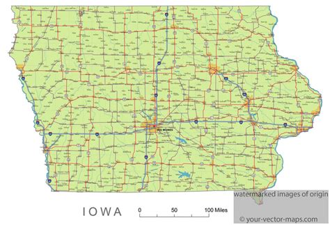 Printable Iowa Road Map - Printable Maps