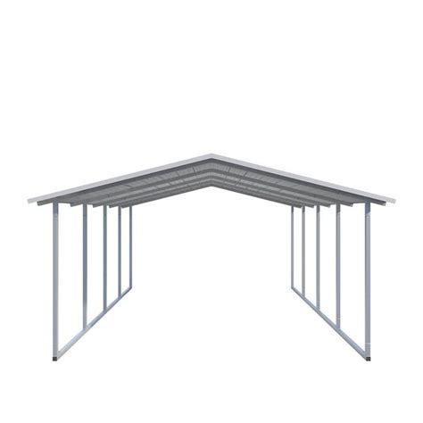 VersaTube 14.875-ft W x 20-ft L x 8.042-ft H White Metal Carport at ...