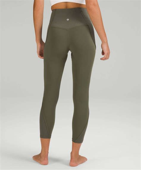 Lululemon Align Ribbed Panel High-Rise Tight 25" - Carob Brown - lulu ...