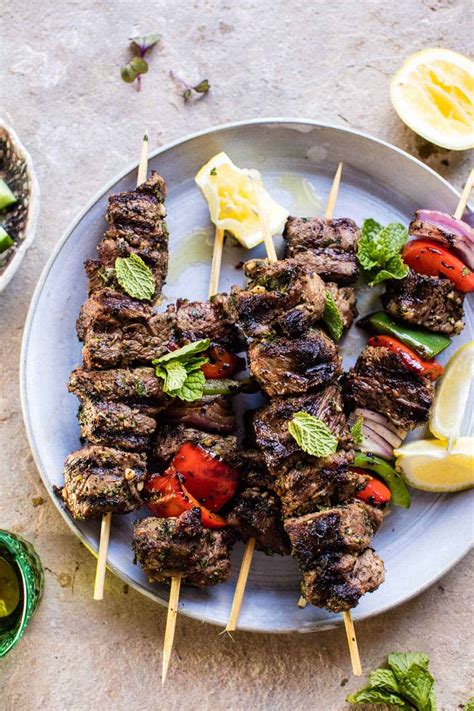 Mediterranean Grilled Lamb Kebabs. - Half Baked Harvest