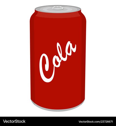 Refreshing cold soda iced soft drinks can Vector Image