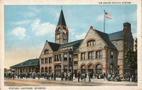 Union Pacific Station Cheyenne, WY Postcard