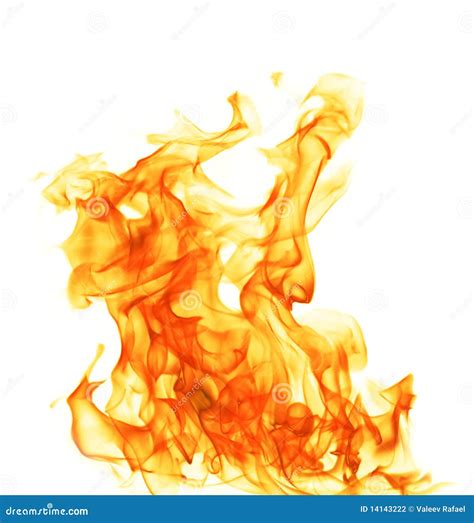 Fire Isolated On White Background Stock Photography - Image: 14143222