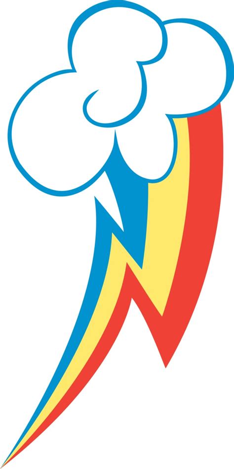 Rainbow Dash cutie mark template | My Little Pony Love | Pinterest